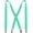 Light Green, variant on Mens Solid Color Suspender with 4 Clips Adjustable Braces