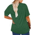 thumbnail image 6 of XCHQRTI Christmas Tree Shirt for Women Plus Size Tshirt Short Sleeve Graphic Top, 6 of 11