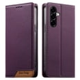 thumbnail image 1 of Funda Tipo Cartera de Cuero Sintético para Samsung Galaxy A57 Bloqueo RFID, con Ranuras para Tarjetas y Bolsillo para Efectivo, Cierre Magnético Fuerte Morado, 1 of 6