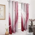 thumbnail image 3 of Marble Pink Gold Art Print Blackout Curtains Window Drapes Room Darkening Thermal Insulated Grommets Blackout Curtains, for Living, Dining, Bedroom,2 Panels, 3 of 6