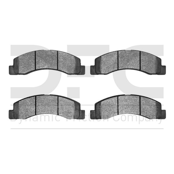 Dynamic Friction Company 5000 Advanced Brake Pads - Semi Metallic 1551-0756-00-Front Set For 1999-2004 Ford F-250 Super Duty, 1999-2004 Ford F-350 Super Duty, 2000-2005 Ford Excursion