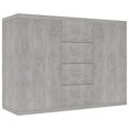 thumbnail image 2 of vidaXL Sideboard Concrete Grey 88x30x65 cm Engineered Wood, 2 of 5