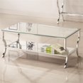 thumbnail image 3 of Kingfisher Lane Glass Top Coffee Table in Chrome, 3 of 3