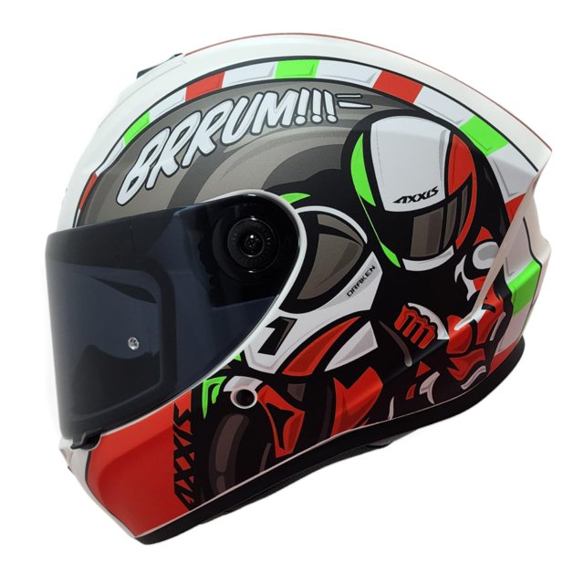 Casco Para moto Axxis Draken Sprint Rojo Mate Talla XL