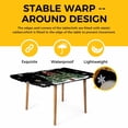 thumbnail image 4 of Black Christmas Tree Table Cloths for 6 Foot Rectangle Tables, Snowflake Tree Xmas Patio Waterproof Elastic Fitted Tablecloths, Washable Rectangular Table Cover for Camping, 4 of 8