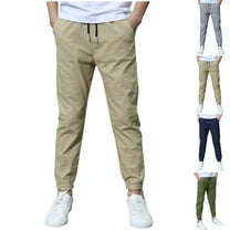 WRKEKC Casual Pants for Boys, Boys Summer Pants, Boys' Solid Color Cotton Casual Pants Loose Pants Casual Outerwear Pants Sweatpants