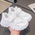thumbnail image 6 of CAUYDY Kids Boys Girls Athletic Mesh Running Shoes Breathable Lightweight Non Slip Sneakers with Hook and Loop for Outdoor and Indoor Play(L101-White,2.5), 6 of 9