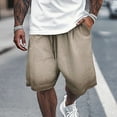 thumbnail image 2 of Men Shorts Male Heavyweight Distressed Shorts Washed 2 Tone Gradient Loose Oversize Men Running Shorts Army Green M, 2 of 4