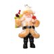 thumbnail image 1 of Bearachild Adornos Decoraciones Hechas De Materiales Joy To Family Papá Noel Decoraciones De Pie Muñeco Claus Kits de decoración para fiestas Beige, 1 of 6