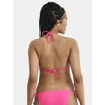 thumbnail image 3 of No Boundaries Women's Triangle Tie Bikini Top, Sizes XXS-XXL, 3 of 5