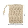 thumbnail image 4 of Sunsanly 5Pcs Soap Bag, Natural Sisal Soap Saver Bag Pouch Mesh Net Waste Plastic-free Exfoliating Foaming and Drying Soap Holder for Shower, 4 of 8