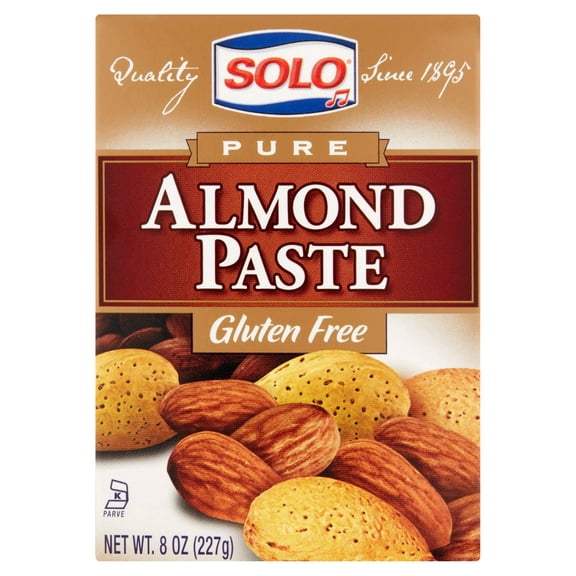 Solo Pure Almond Paste, 8 oz, 12 pack