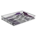 thumbnail image 1 of Cutlery Organizer by Mindspace Silverware Tray with 6 Compartments | Kitchen Utensil Drawer Organizer | Silverware Tray for Drawer | The Mesh Collection, Silver, 1 of 5