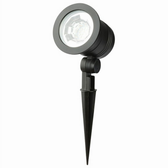 Fusion Wired Low-Voltage LED Spotlight, Outdoor Light w/ 1000 Lumens, Black