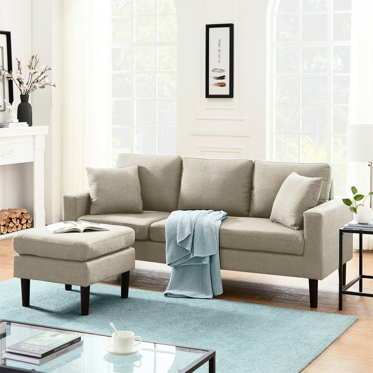 72 sofa with on sale chaise