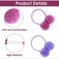thumbnail image 3 of KAIYANG 28 piezas de gomas para el pelo con pompones, bonitas bandas elásticas para el pelo, accesorios suaves para el pelo con cola de caballo, colores aleatorios, 3 of 5