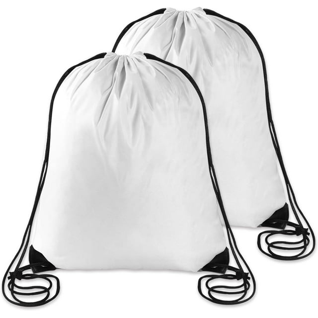 2PCS Drawstring Bags PE Bags Drawstring Gym Bag Fluorescent Green Draw String Bags Drawstring Backpack for Sports, Gym, Travel, Swimming, Beach for Women Men