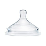 Boon® NURSH™ Silicone Replacement Nipple, Air-Free Feeding, Stage 2 Medium Flow, 3 Months and up (Pack of 3)
