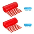 thumbnail image 3 of Unique Bargains 0.4' Self Adhesive Dots, 270 Pairs Sticky Hook Nylon Loop Dots Strips, Red, 3 of 7