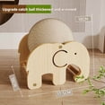 thumbnail image 5 of Large Elephant-Shaped Vertical Sisal Rope Cat Scratcher with Rotating Ball & Tunnel - Durable, Non-Shedding Feline Toy for Solo Play, Energy Release & Destructive Behavior Reduction - 18*17.5*18CM,, 5 of 5