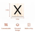thumbnail image 2 of Stiles Letter Tiles, Wooden Crossword Wall Letters for Living Room, Dining Room, Kitchen, or Bedroom, 3.5 Inch, Letter X, 2 of 8