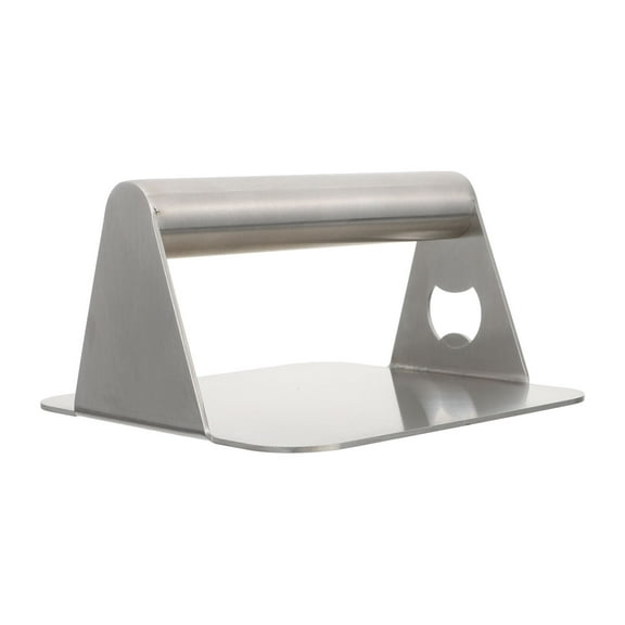 Masteelf  Stainless Steel Burger Presser Pressing Meat Tool Electric Lids Silver