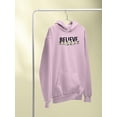 thumbnail image 3 of Believe Daisy Flower Banner Hoodie Women -Image by Shutterstock, Female 5X-Large, 3 of 4