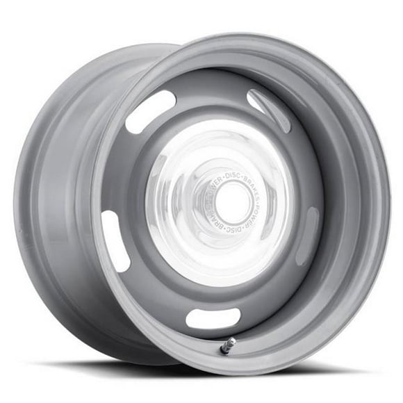 Vision Wheel 55-5883 15 x 8 Po Roue Argent Rallye&44; Argent - 4.000 in. Arrière-Plan - 6 x 5.50 in.