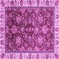 thumbnail image 1 of Ahgly Company Indoor Square Oriental Purple Traditional Area Rugs, 8' Square, 1 of 4
