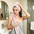 thumbnail image 5 of Extra Large Thickened Hair Drying Towel for Women, Soft Highly Absorbent Fast Dry Hair Wrap, Quick Dry Hair Turban for Long Curly Hair, Bathroom Home Travel Use, 5 of 6