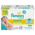 thumbnail image 2 of Pampers Sensitive Baby Wipes Perfume Free Pop-Top Packs (896 Count), 2 of 2