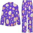 thumbnail image 6 of Top-kevin Women Long Sleeve Pajama Set Comfy Pjs Sets Floral Tiger Cute 2 Piece Lounge Set, 6 of 12