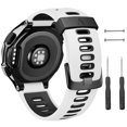 thumbnail image 1 of Correa para reloj NotoCity Forerunner 220 de silicona negro-blanco, 1 of 8