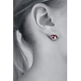thumbnail image 2 of Alchemy Gothic E422 0.71 in. Demoneye Studs Earrings, Red, 2 of 2