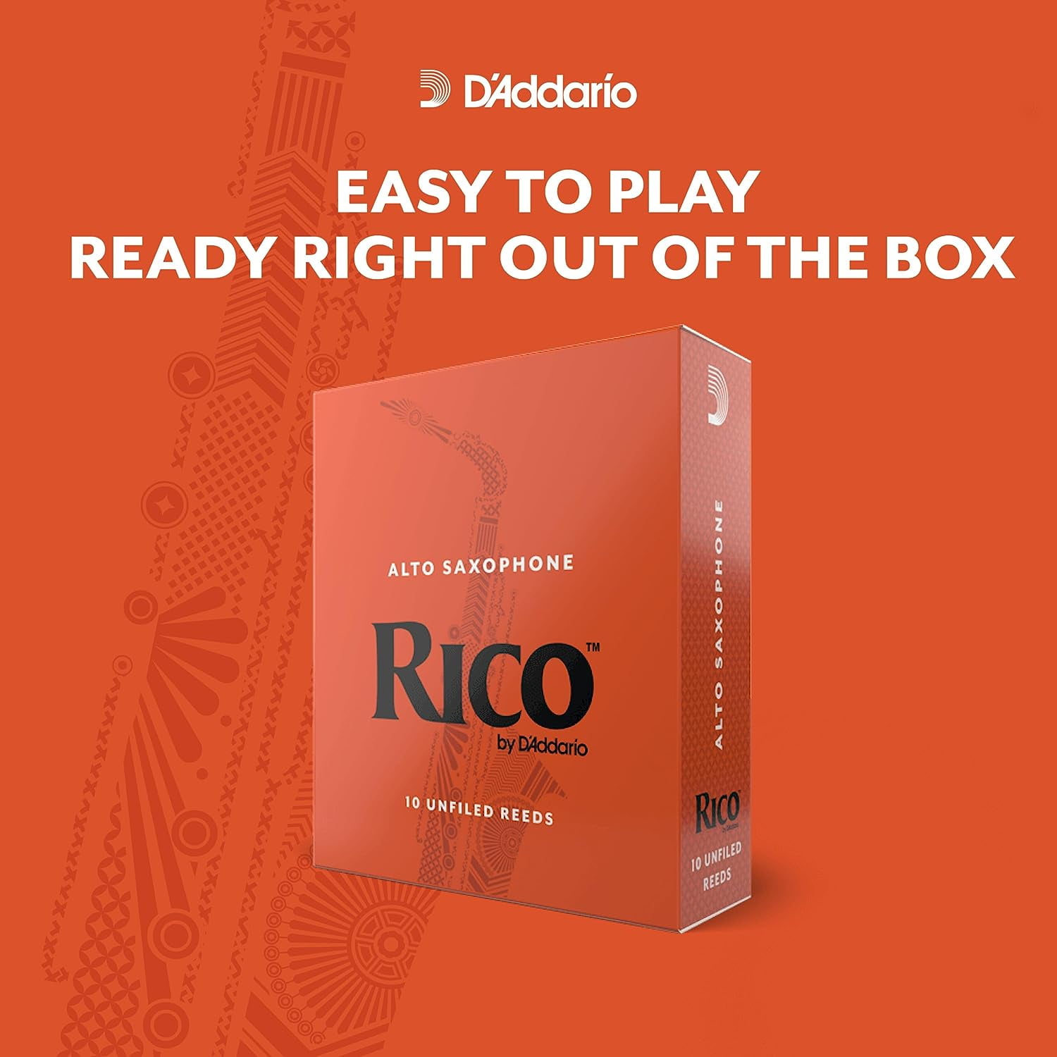 Rico by D'Addario Alto Saxophone Reeds 3.0, 25-Count Single Reeds