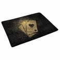 thumbnail image 2 of YUSDECOR Poker Cards Symbol Concept Gold Playing Card Doormat Rug Home Decor Floor Mat Bath Mat 30x18 inch, 2 of 3