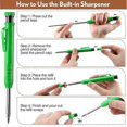thumbnail image 4 of 3 Pcs Mechanical Carpenter Pencils with Tool Pouch, Construction Pencils with 36 Refills, Deep Hole, 4 of 5