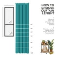 thumbnail image 2 of Deconovo Blackout Curtains Rod Pocket Thermal Insulated Solid Window Curtain for Apartment 52 x 108 inch Turquoise 2 Panels, 2 of 8