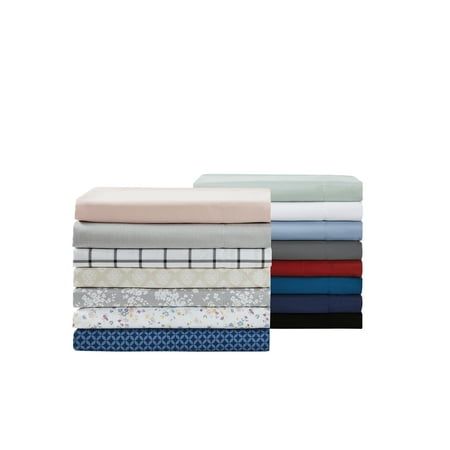 Mainstays Super Soft Recycled Brushed Microfiber Bed Sheet Set, Queen, Navy, 4 Piece