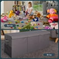 thumbnail image 6 of Extra Large Toy Storage Organizer with Lid - Sturdy, Collapsible Toy Chest Storage Box Design - Toys Bin with Dividers for Kids, Nursery, Bedroom, Playroom 37"x16"x14", 6 of 12
