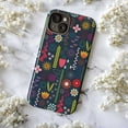 thumbnail image 5 of Scandinavian Folk Art Floral Phone Case, Retro Nordic Boho Flower Pattern, Vintage Colorful Protective Cover for iPhone 16 15 14 13 12 11 Pro Max Plus Mini, 5 of 6