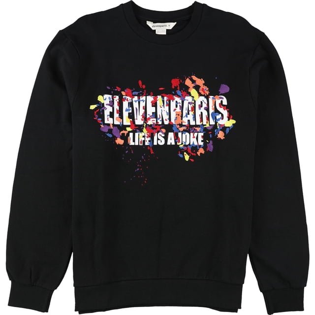 Sudadera bordada Elevenparis Hombre negra M