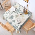thumbnail image 4 of Floral Square Tablecloth 60x60in(152x152cm) – Waterproof Polyester Printed Table Cover, Wrinkle Resistant & Washable for Kitchen Dining Picnic Party Decor, Thanksgiving,Christmas, Spring,Flower, 4 of 6