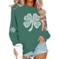 thumbnail image 5 of Tauxra Sweatshirt for Women with St. Patrick's Day Print, Long Sleeve Round Neck Pullover Top for Casual Wear and Holiday Parties, 5 of 6