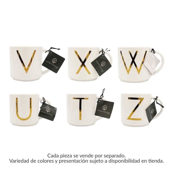 Taza Home Trends de Cerámica Varios Modelos T a X 470 ml 1 Pieza