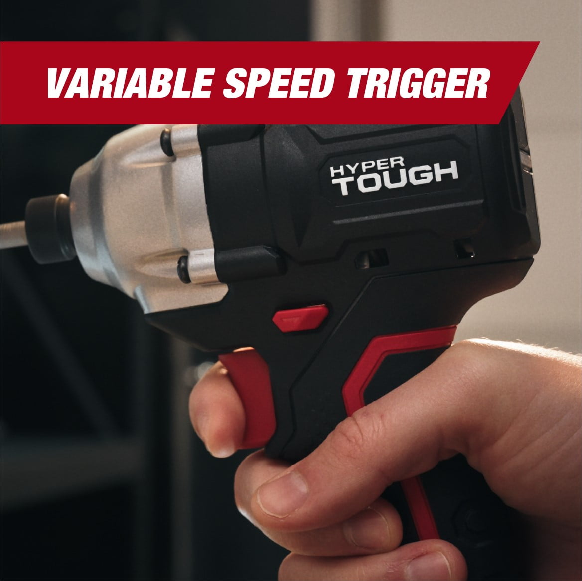 Hyper Tough 20V Brushless Impact Driver with 2.0Ah Lithium-Ion Battery Pack and Charger, 1/4-inch. Hex Collet Chuck Size, 22006.2