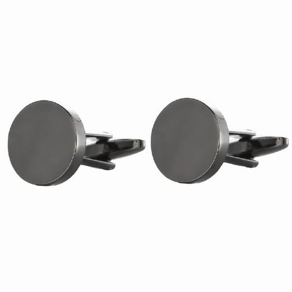 Round Cufflinks For Men Shirts Uniform Metal Cufflinks Decorative Cufflinks