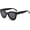 Black Frame / Grey Lens, variant on Trendy Polarized Women Sunglasses: Retro Cateye Shades - Sun Glasses Designed for Ladies with UV400 Protection