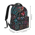 thumbnail image 2 of Haiem Paisley Printed School Backpack,Casual Travel Lightweight Backpack,Durable Comfortable Multifunctional Backpack,Laptop Backpack, 2 of 5