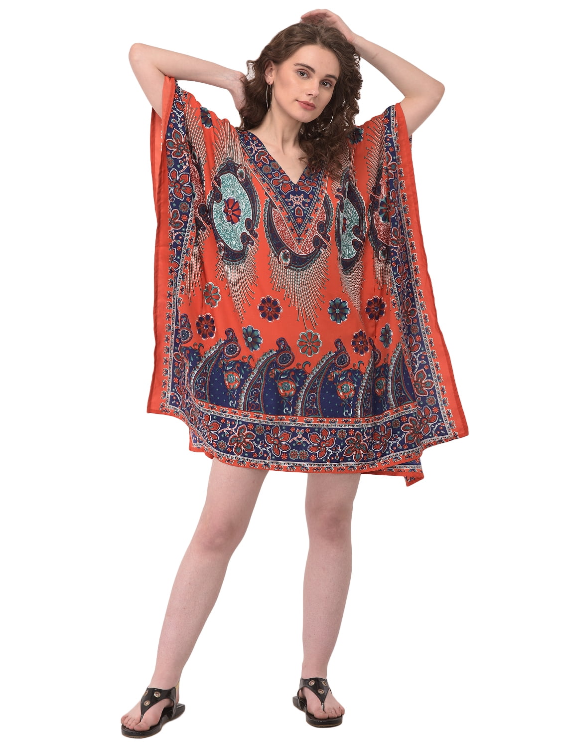 plus size short caftans